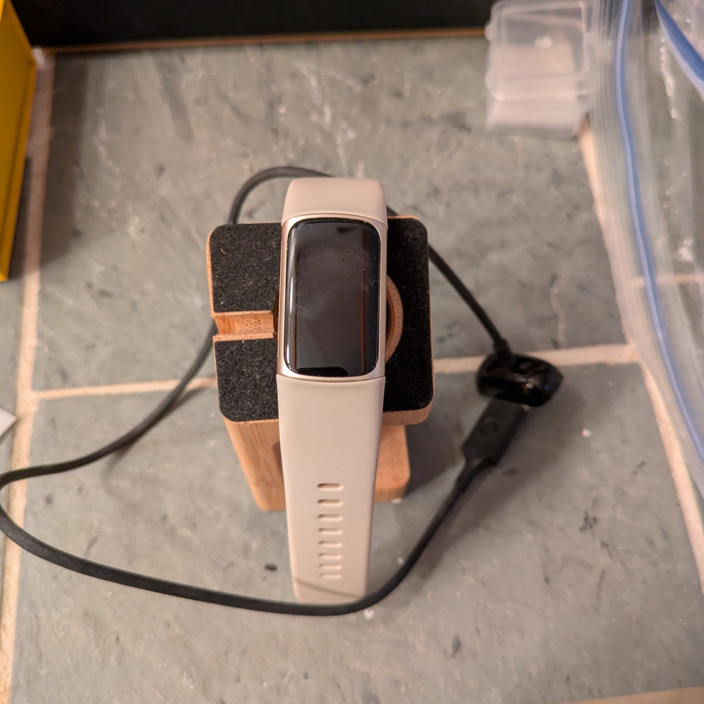Fitbit Smartwatch in Cream and Black